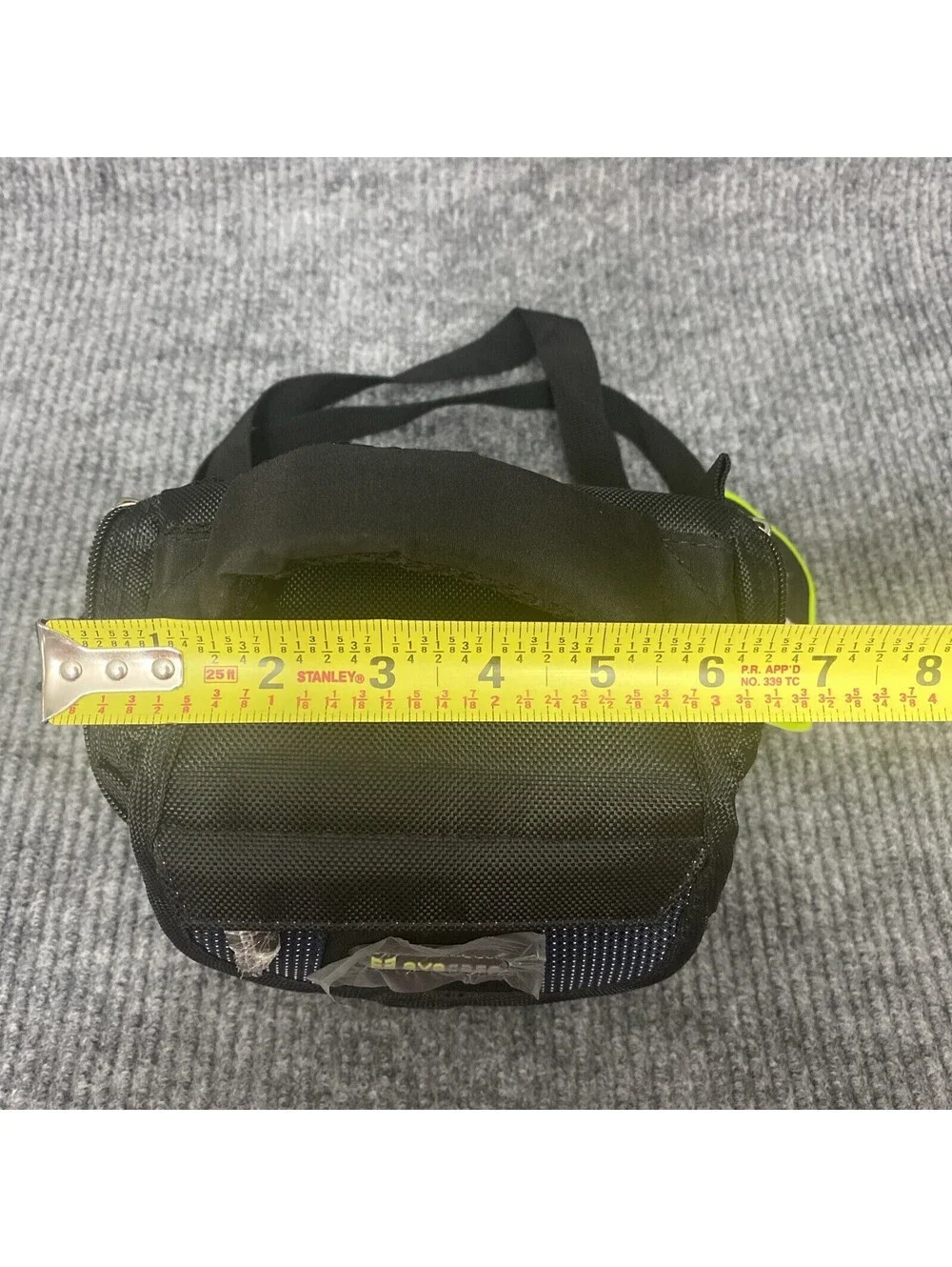 EveCase Camera Bag Small Black Multi Storage Zipper Pockets Shoulder Strap Nylon